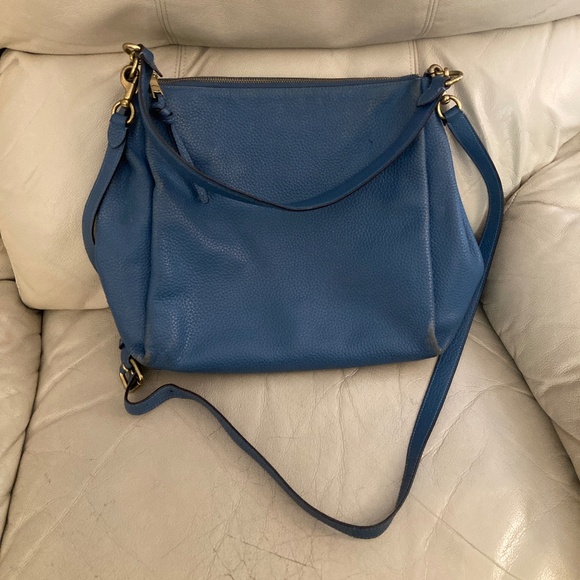 Coach Dusty Blue Shay / 93811- Crossbody Shoulder Bag Purse - Removable Strap - Picture 1 of 16